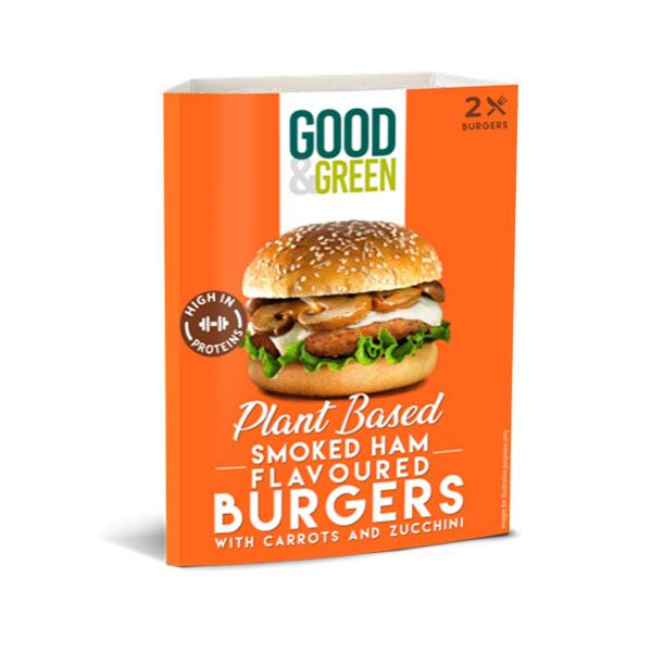 Smoked ham burger